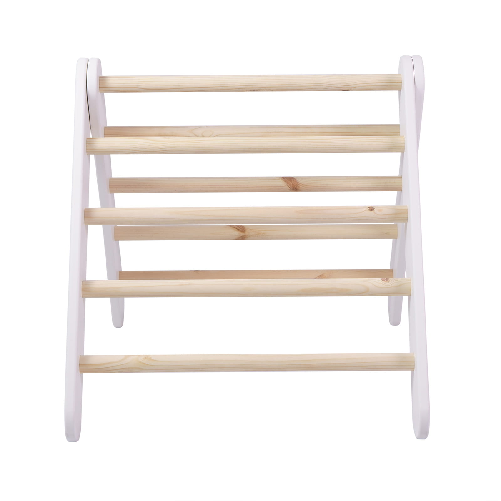 Ladder With a Slide-Climbing Wall - White