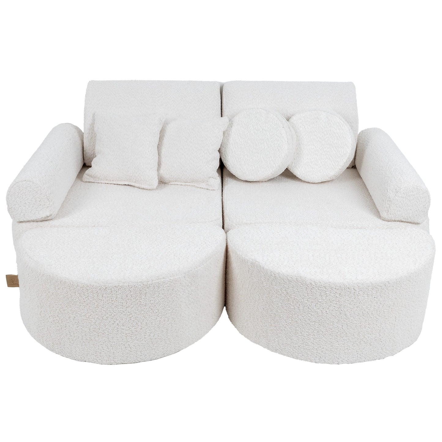 Medium Modular Sofa for Kids - Boucle White Plus