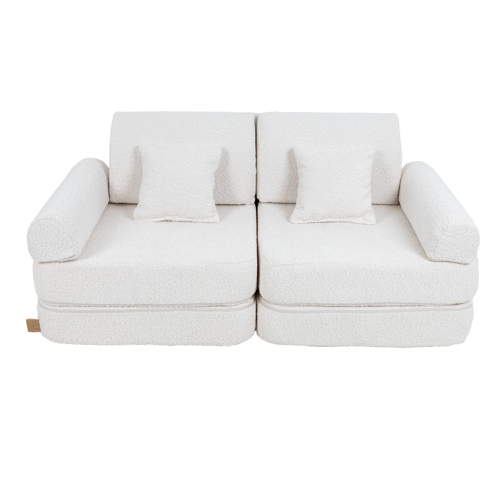 Medium Modular Sofa for Kids - Boucle White