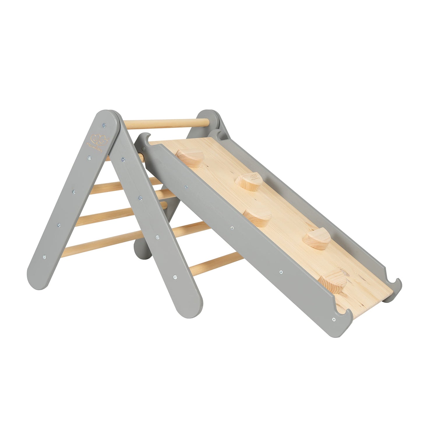 Ladder with a Slide-Climbing Wall - Grey