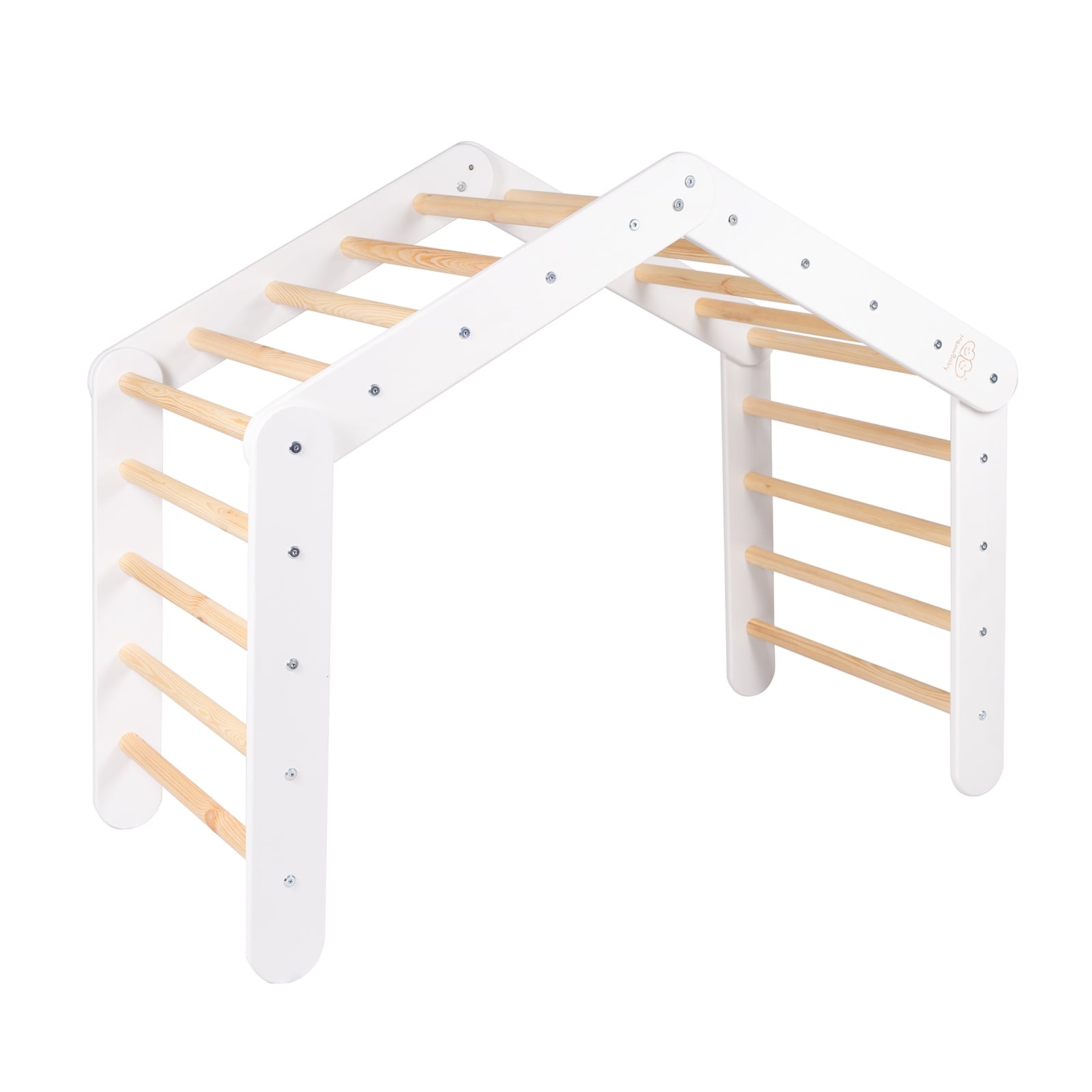 Large Wooden Pikler Ladder - White