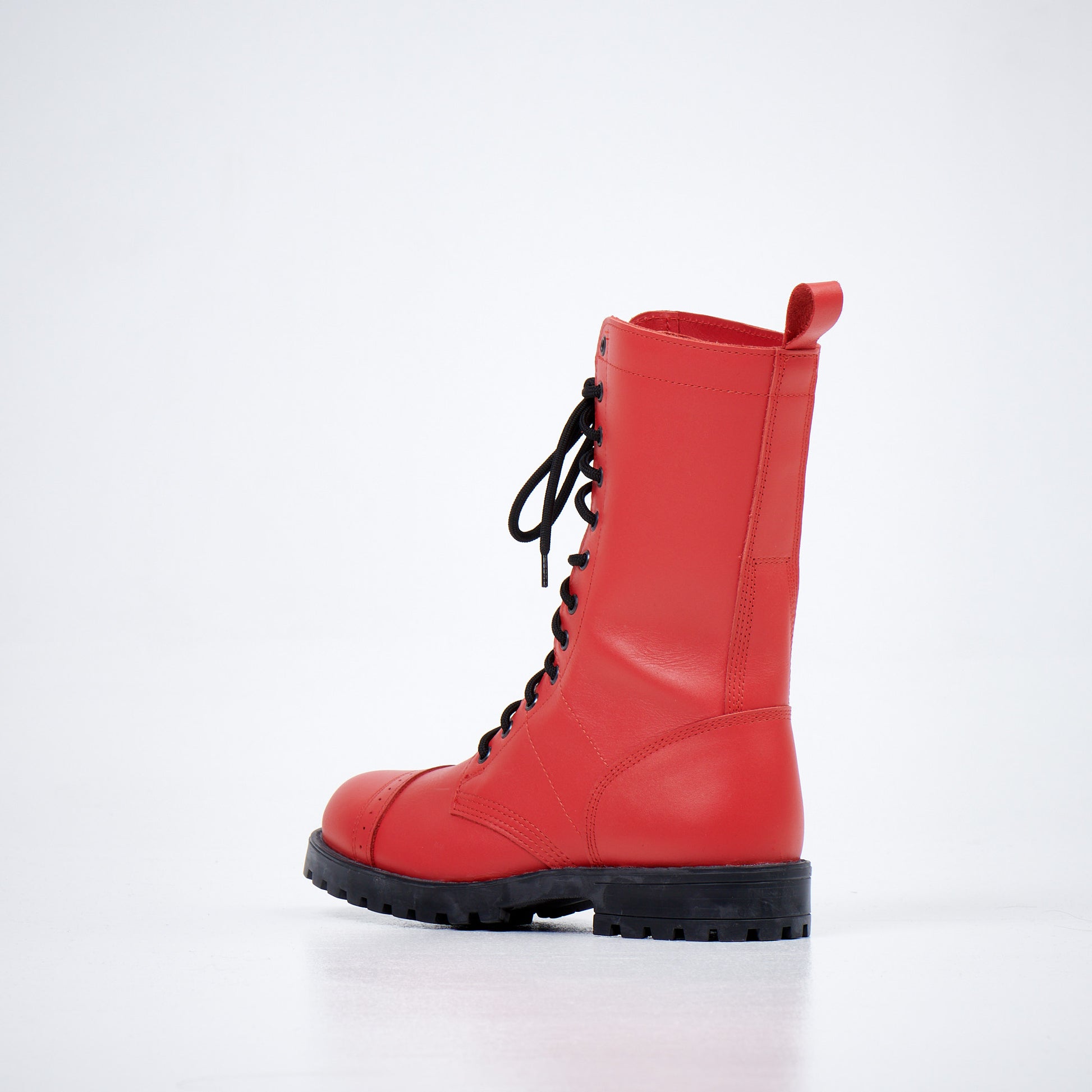 516 aka High Aviator Boots - Red